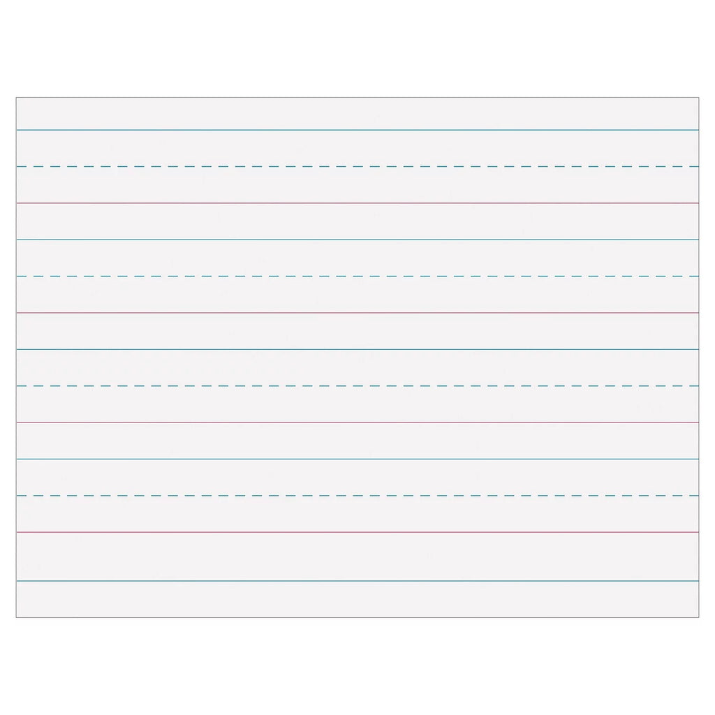 Pacon Multi-Program Handwriting Paper 1-1/8" Ruled 10.5" x 8" White 500 Sheets Per Pack 2 Packs