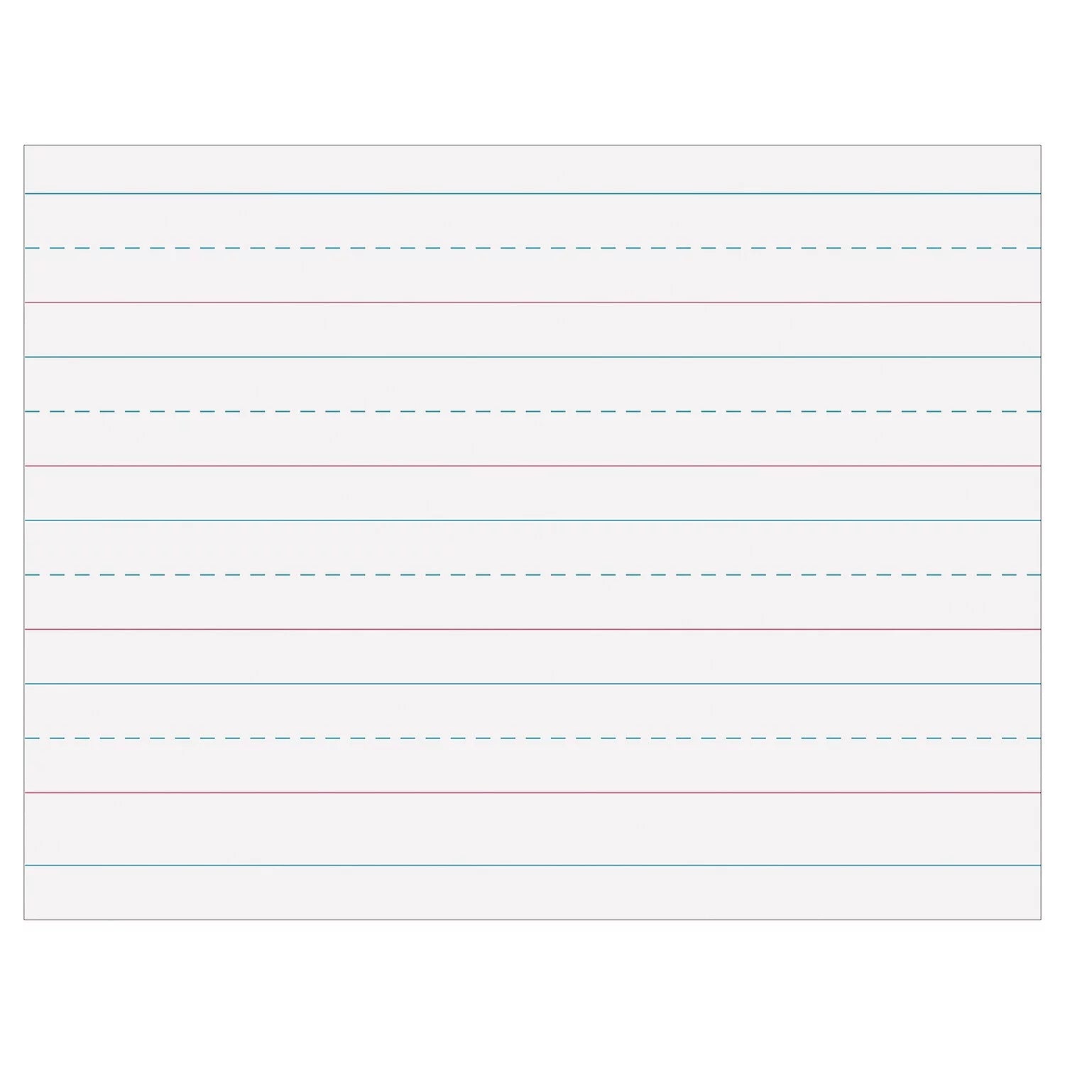 Pacon Multi-Program Handwriting Paper 1-1/8" Ruled 10.5" x 8" White 500 Sheets Per Pack 2 Packs