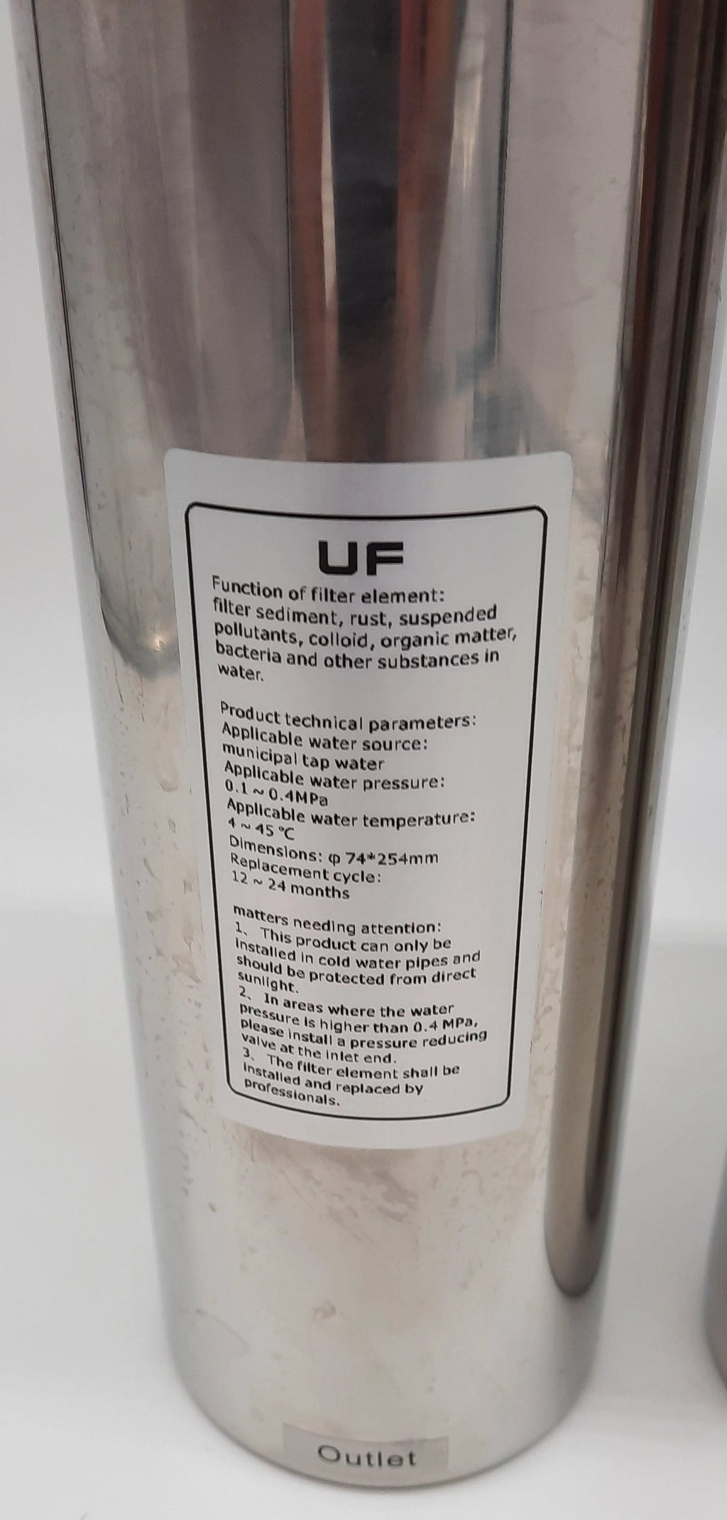 Marine Potable Water Ultra filtration 3 stages system Rust-resistant Alloy