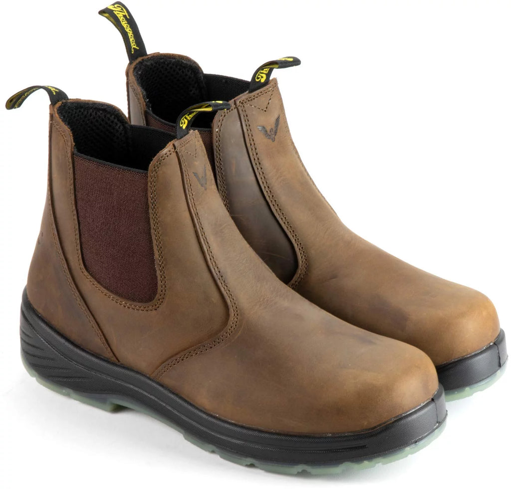 Thorogood 814-3166 Mens Thoro-Flex 6” Slip On Work Boots 11 E US 11Wide(E, W)