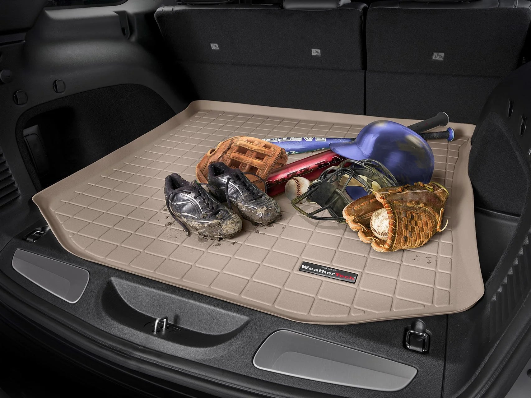 WeatherTech Cargo Trunk Liner compatible with Escape, MKC - Behind 2nd Row Seating, Black