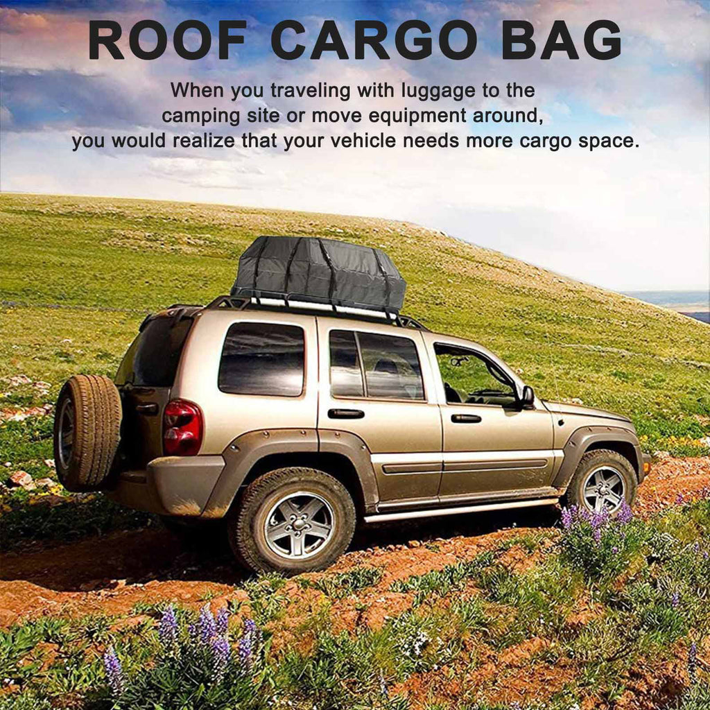 Waterproof Car Roof Top Rack Carrier Cargo Bag Luggage Storage Cube Bag Travel