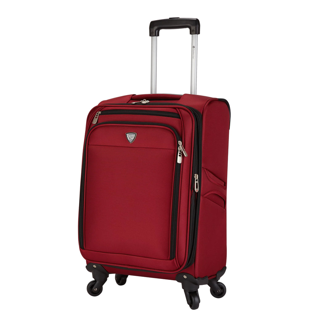 Travelers Club 3 pc. Expandable Spinner Luggage Set - Red