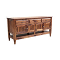 Buffet de Madera Maciza con Cajones y Puertas de Madera