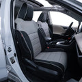 EKR Custom Fit Taos Car Seat Covers for Volkswagen Taos S SE 2022 2023 -Full Set Leather Auto Seat Covers(Black with Gray)