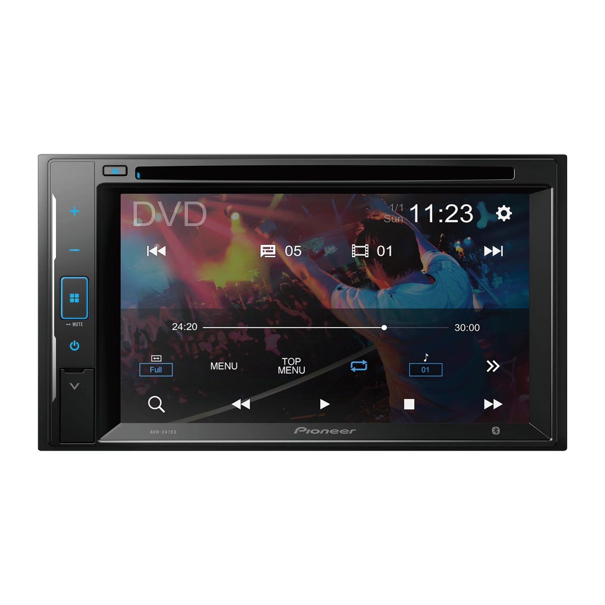 Pioneer 6.2  inch Resistive Touchscreen Back Up Camera Ready - DVD Receiver - Black