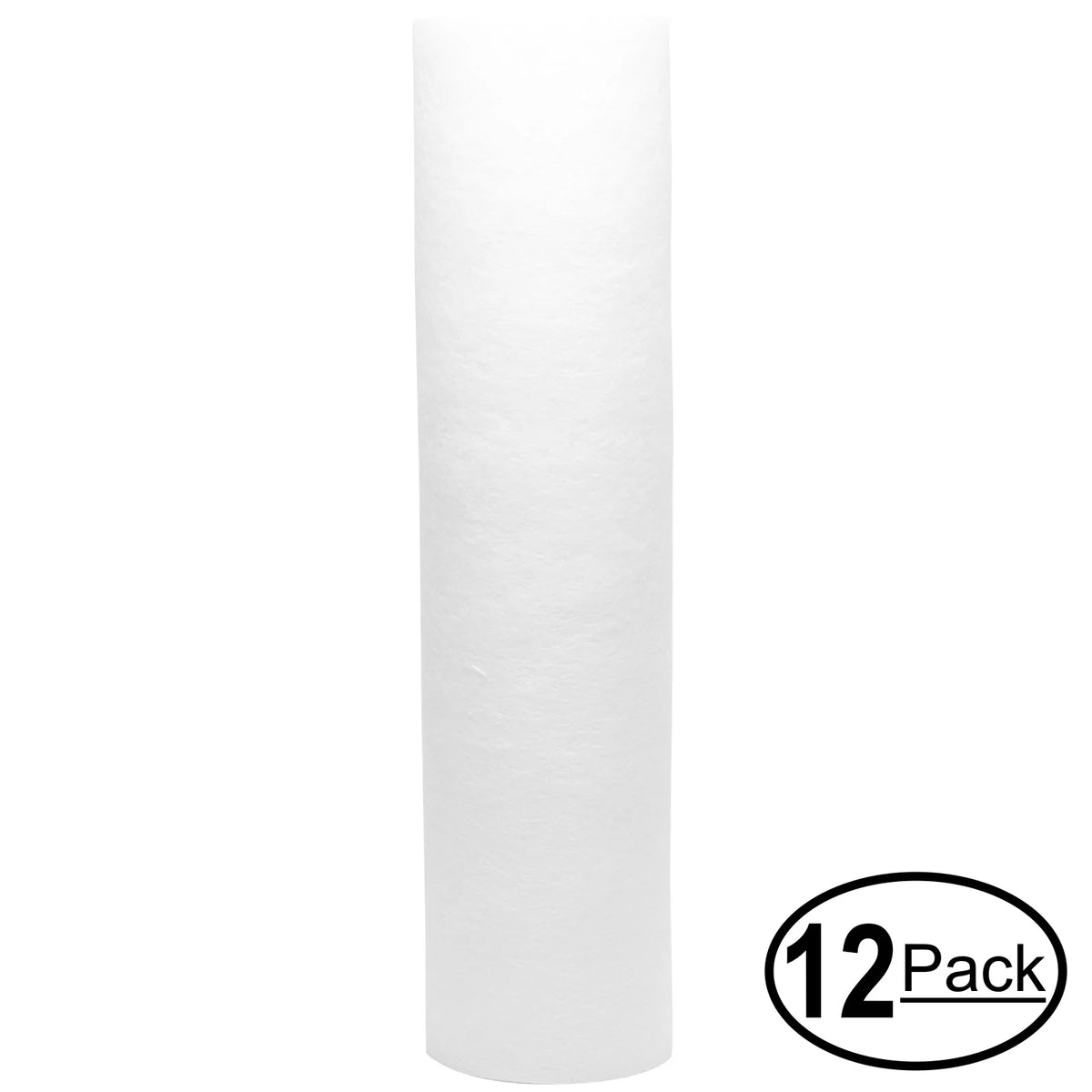 12-Pack Replacement for Flow Pur ADUWU-D Polypropylene Sediment Filter - Universal 10-inch 5-Micron Cartridge for Flow Pur Double canister Under Counter Drinking Water Units - Denali Pure Brand