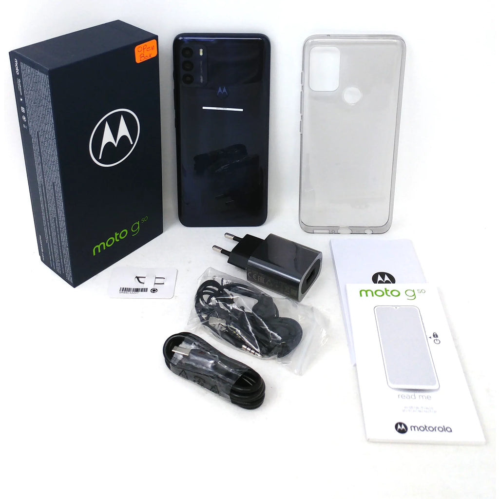 Motorola Moto G50 XT2137-1 5G 128GB Dual SIM Factory Unlocked 6.5" 4GB RAM Phone - Alloy Grey - OB