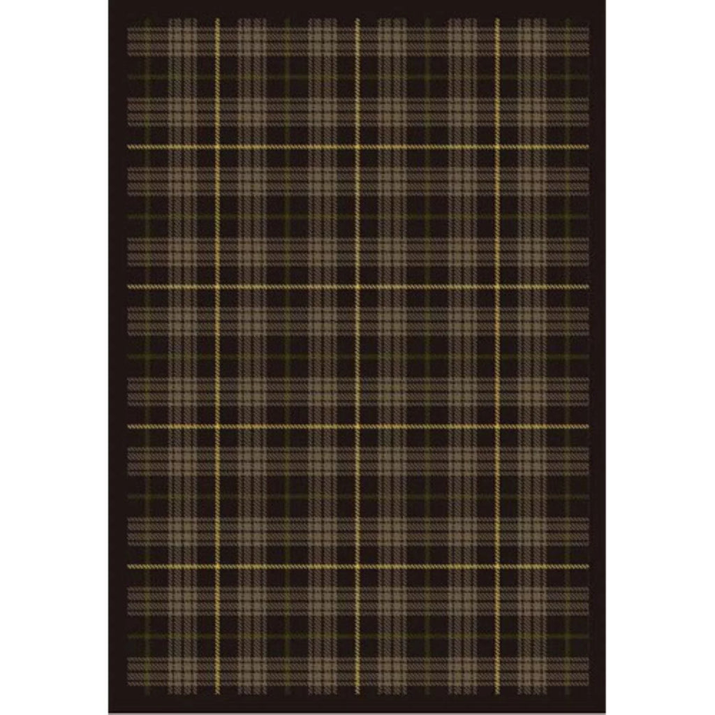 Joy Carpets  Bit O ft. Scotch Tartan Green 3 ft.10 in. x 5 ft.4 in.  WearOn Nylon Machine Tufted- Cut Pile Whimsy Rug