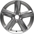 Kai 17 X 7 New Aluminum Alloy Wheel Replica, All Painted Silver Metallic, Fits 2012 - 2015 Volkswagen Passat