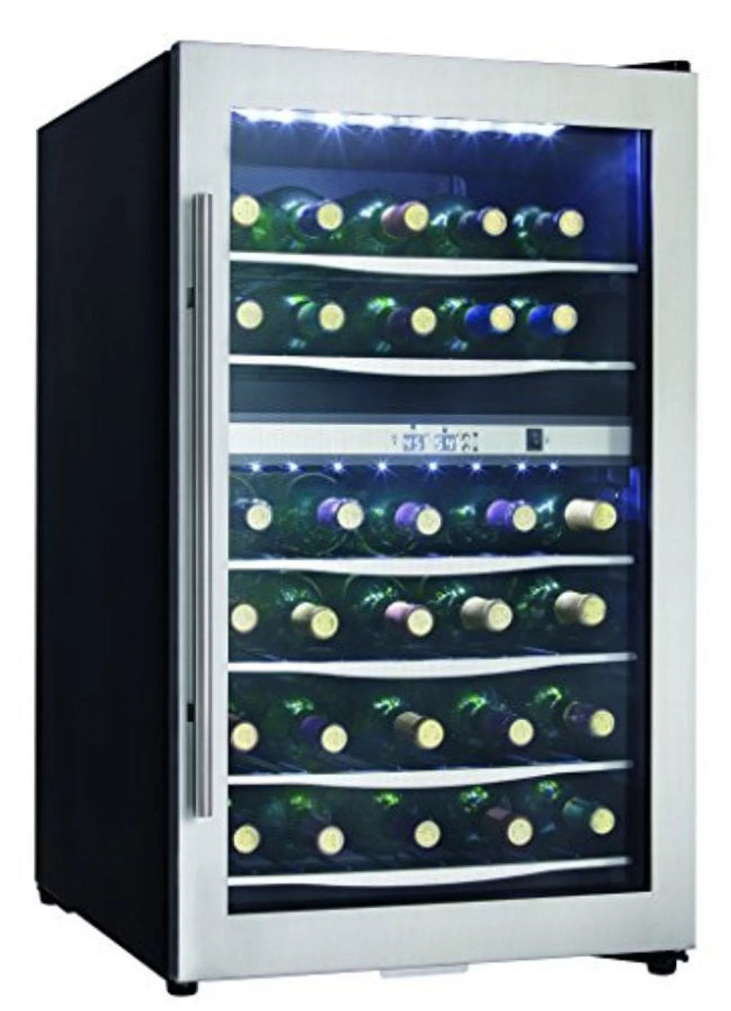 Danby Dwc040a3 20" Wide 38 Bottle Capacity Free Standing Wine Cooler - Corrosion-free Metal