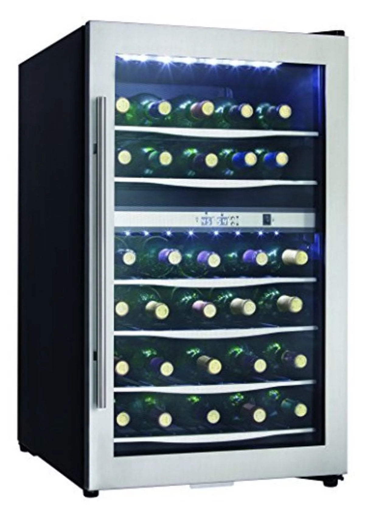 Danby Dwc040a3 20" Wide 38 Bottle Capacity Free Standing Wine Cooler - Corrosion-free Metal
