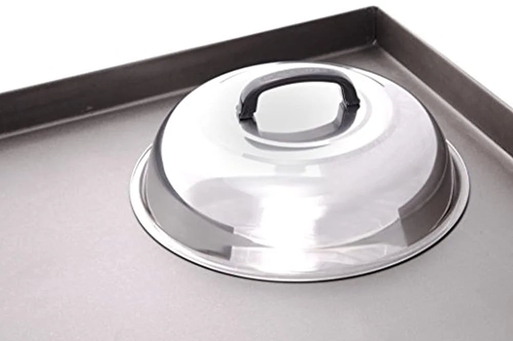 Blackstone Signature Griddle Accessories - 12 Inch Round Basting Cover - Rust-resistant Alloy - Cheese Melting Dome and Steaming Cover - Best for Use in Flat Top Griddle Grill Cooking Indoor or Outdoor