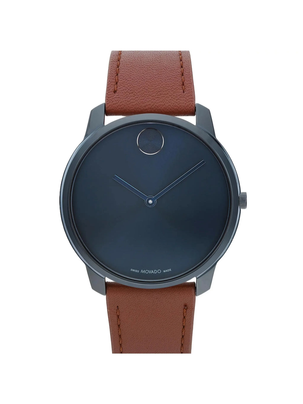 New Movado BOLD Thin 42mm PVD Metal Blue Dial Quartz Men Watch 3600830