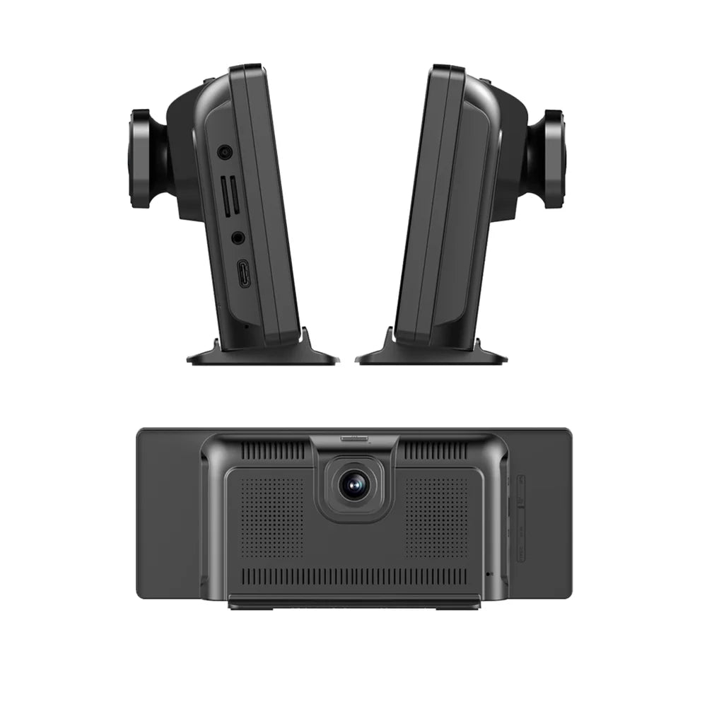 Walmeck 10.26 Inch Dashcam GPS Navigation Dual Camera Car DVR Android 10.0