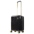 Grove 22 Inch Rolling Luggage, Hardshell Carry On Suitcase with Spinner Wheels, Black