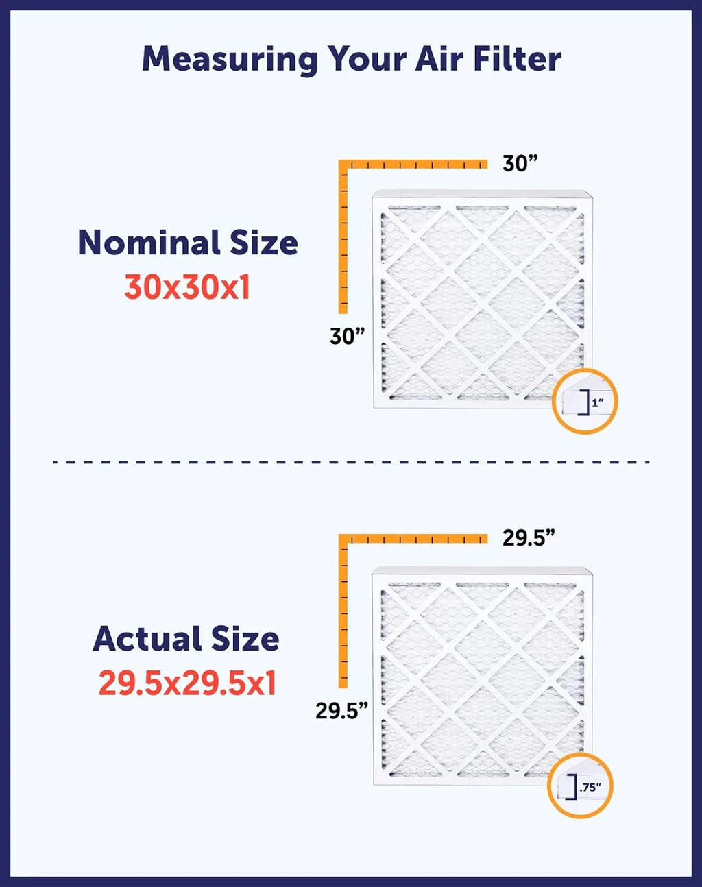 Filter King 35x33.5x1 Air Filter | 4-PACK | MERV 8 HVAC Pleated A/C Furnace Filters | MADE IN USA | Actual Size: 35 x 33.5 x .75"