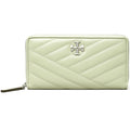 Tory Burch Female Kira Chevron Zip Continental Leather Wallet (Pine Frost)