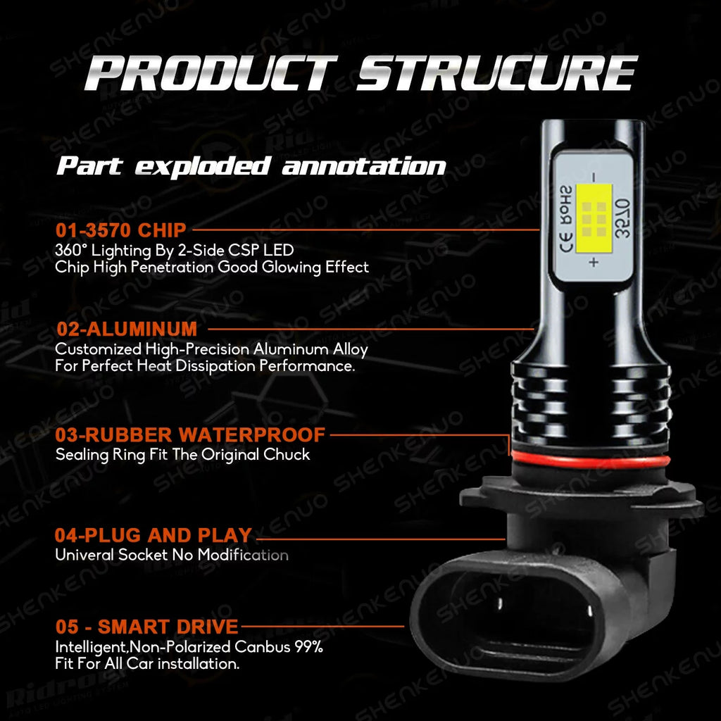 For Chevy Silverado 1999 2000 2001 2002 Tahoe 2000-2006 6X LED Headlights Lights Bulbs Kit Super Bright white 6000K