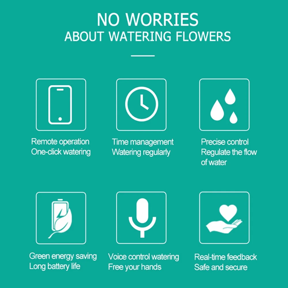 moobody WiFi Sprinkler Timer Solar Powered Smart Water Timer APP Voice Control Wireless Hose Faucet Timer Garden Lawn Yard