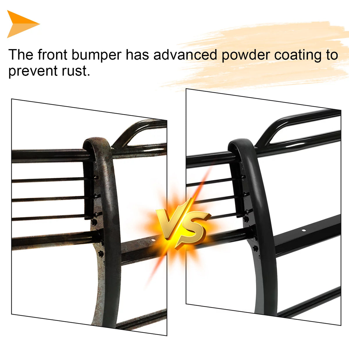 HECASA Front Grille Brush Guard Grill for Ford Ranger Mazda B4000 Pickup Truck 2001 02 03 04 05 06 07 08 09 10 11 2012 Powder Coated Black Alloy