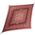 Used HERMES Pleated Scarf Carre 90 CHASSE EN INDE Indian Hunting 100% Silk Pink Female Hermes aq5273 (Like New)