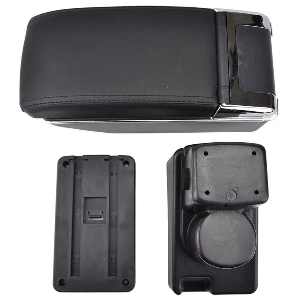 XUKEY For Honda Fit / Jazz 2002-2008 Duel Central Console Armrest Storage Compartment
