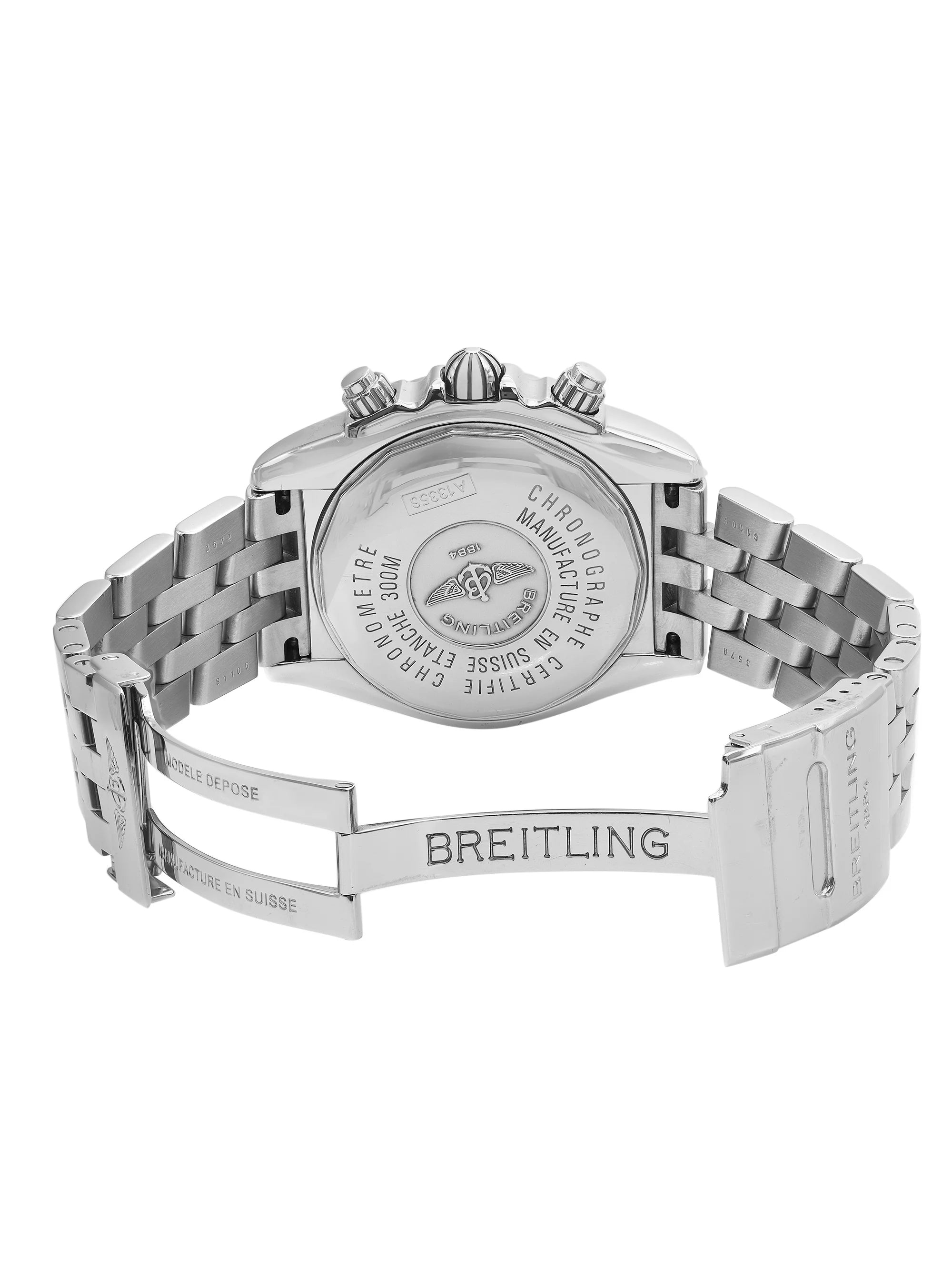 Breitling Chronomat Evolution Alloy Blue Dial Automatic Watch A1335611/C647-357A