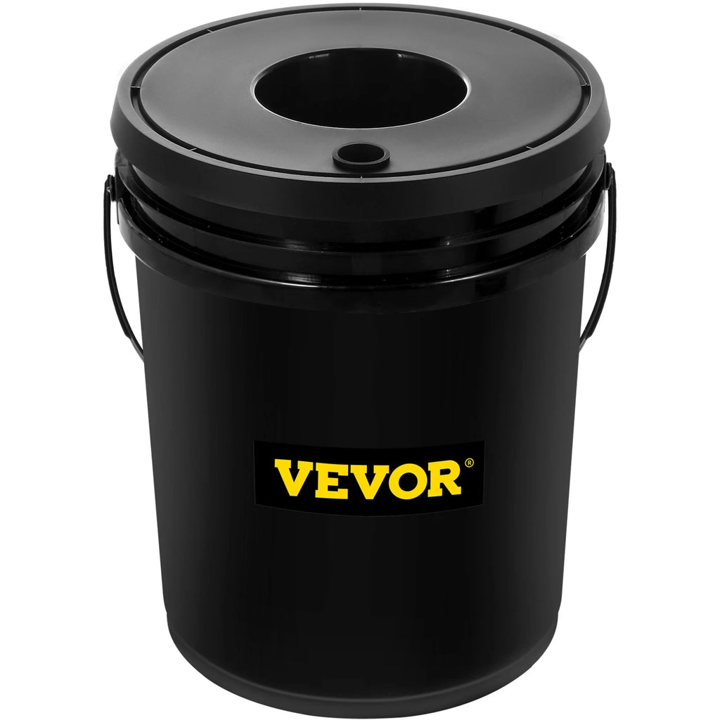 VEVOR DWC Hydroponic Grow Kit, 5-Gallon, 4-Bucket System with Pump, Air Stone & Water Level Indicator for Indoor/Outdoor Leafy Vegetables