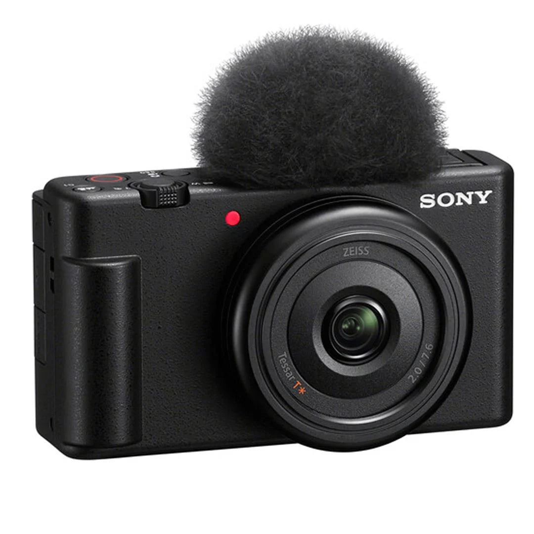 Sony ZV-1F Vlogging Camera (Black) with SanDisk 128GB Memory Card + Tripod + ZeeTech Accessory Bundle