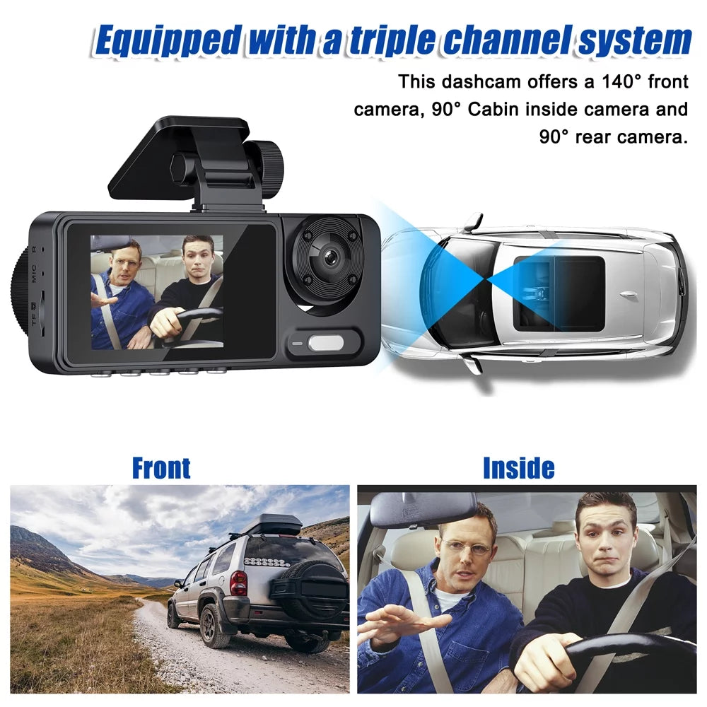 Apexeon Dash Camera, Multi-Language Car Video Recorder, Wide Angle Camcorder for Auto Safety Driving