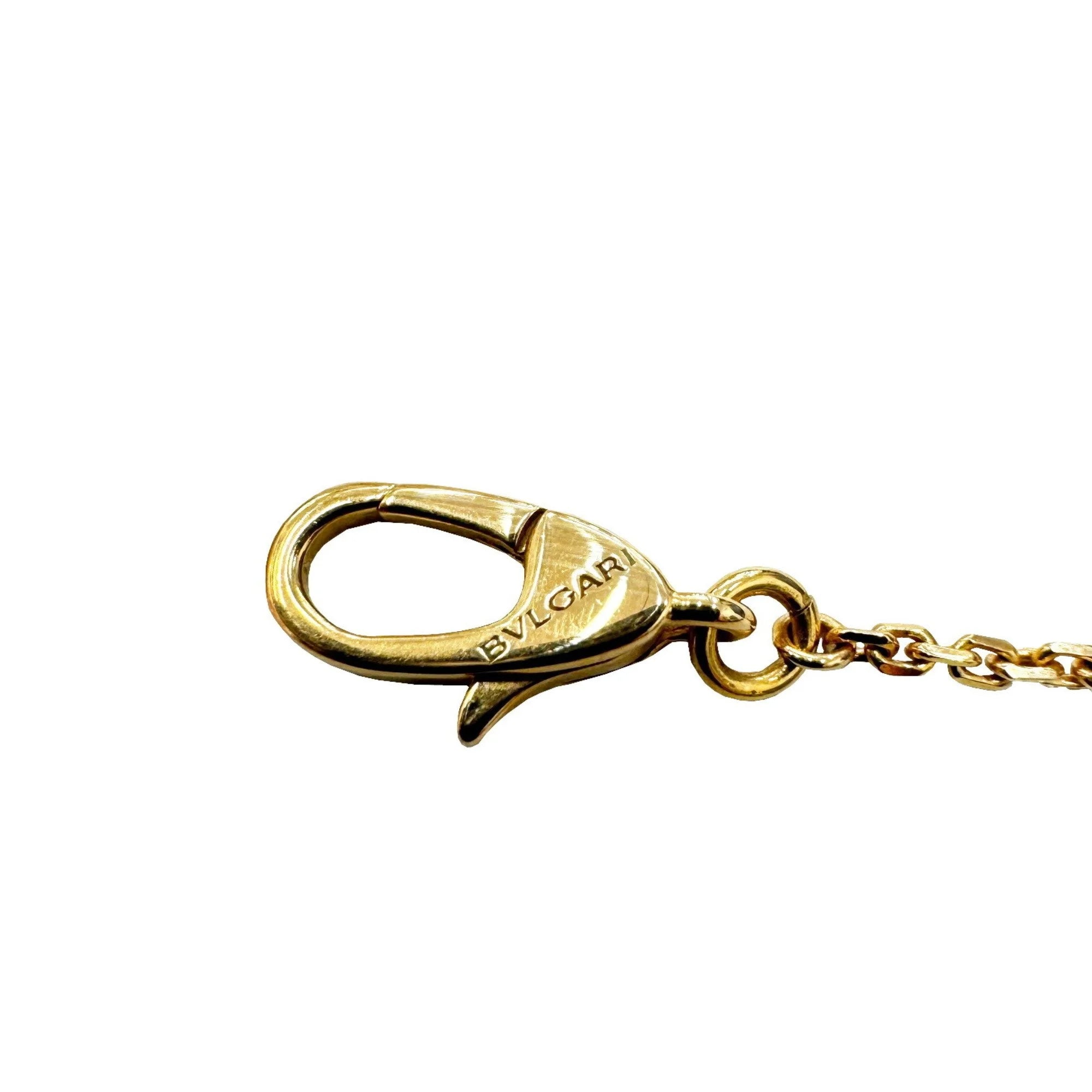 Used BVLGARI Bvlgari Diva Dream Necklace Malachite Diamond K18PG D0.28ct Pink Gold 7.3g Ladies Pendant (Good)