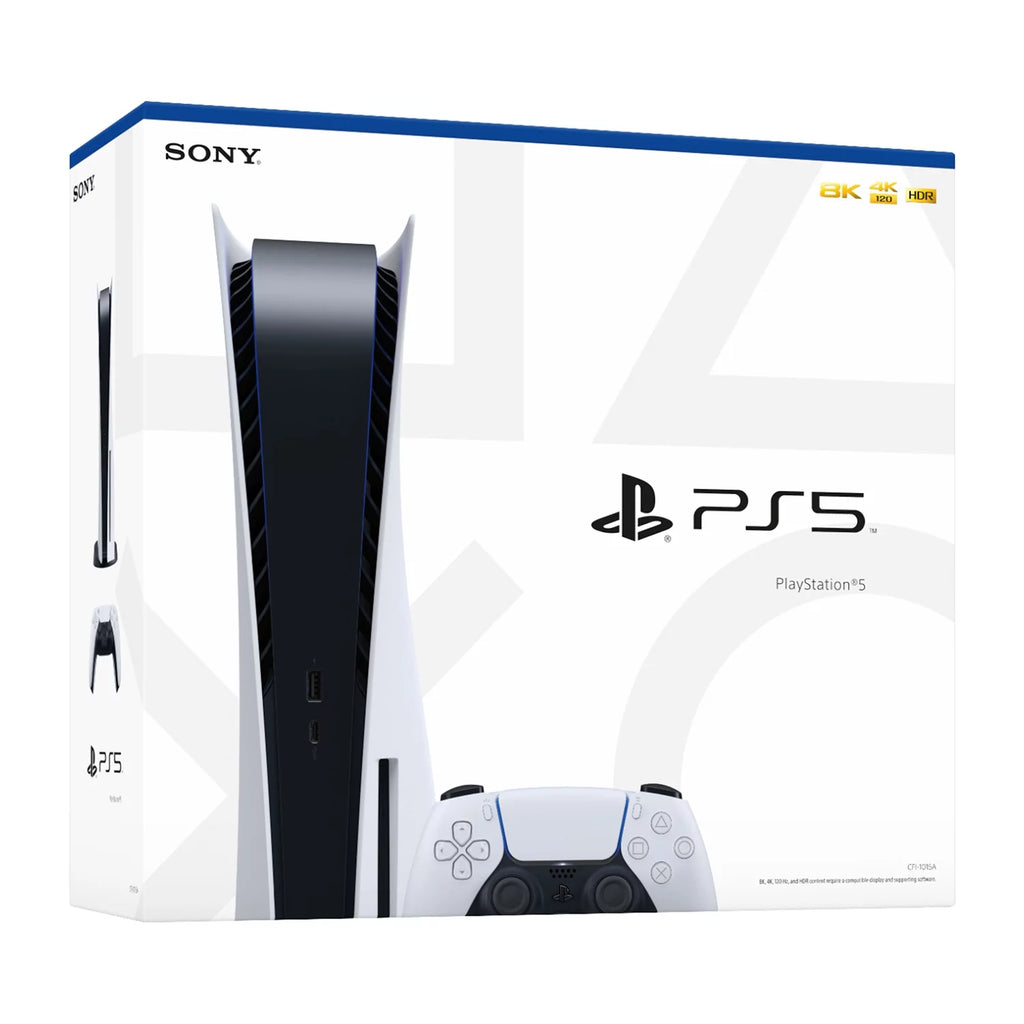 Sony PlayStation 5 Upgraded 1.8TB PCIe Gen 4 NVNe SSD Gaming Console Disc Drive Version, Controller - Original White - PS5 Disc Version JP Region Free