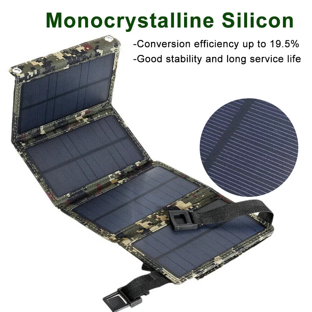 Jahy2Tech Foldable Outdoor 80W USB Solar Panel Portable Phone Charger Camping Hiking Rechargeable Battery High Quality