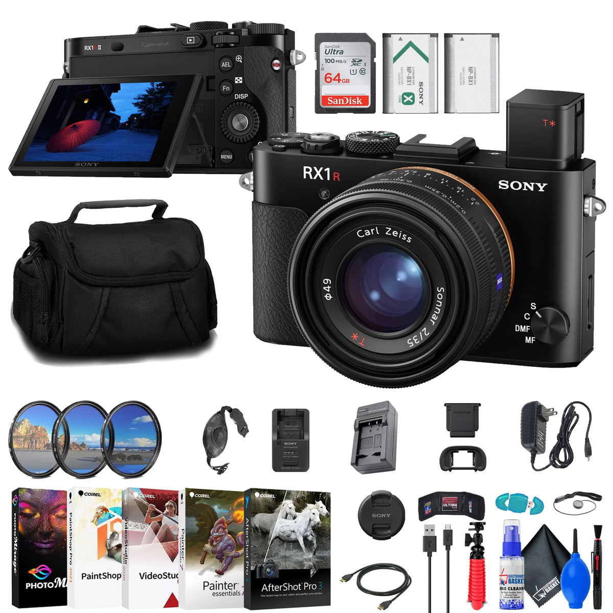 Sony Cyber-shot DSC-RX1R II Digital Camera + Filter Kit + 64GB Card + More