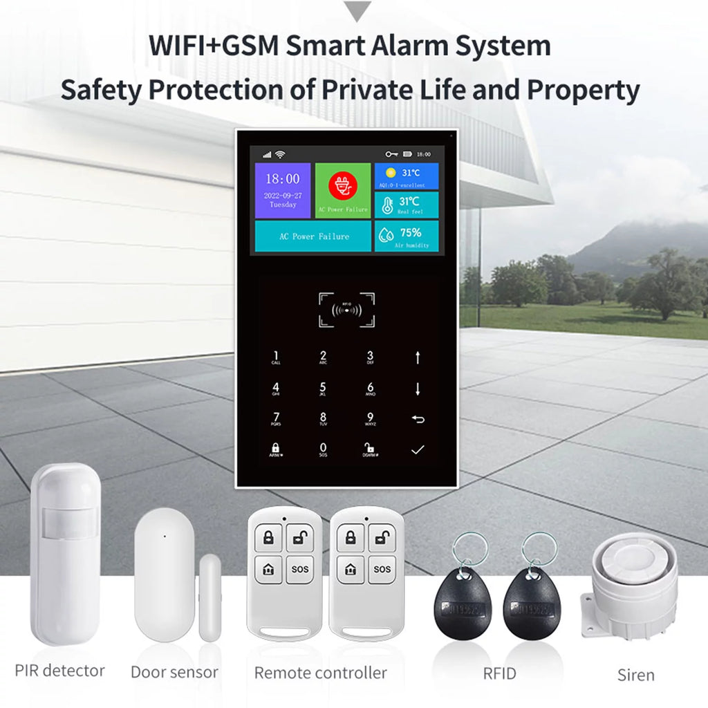 moobody All Touch USB Screen Wireless WIFI GSM Burglar System Smart Home DIY APP Smart Life