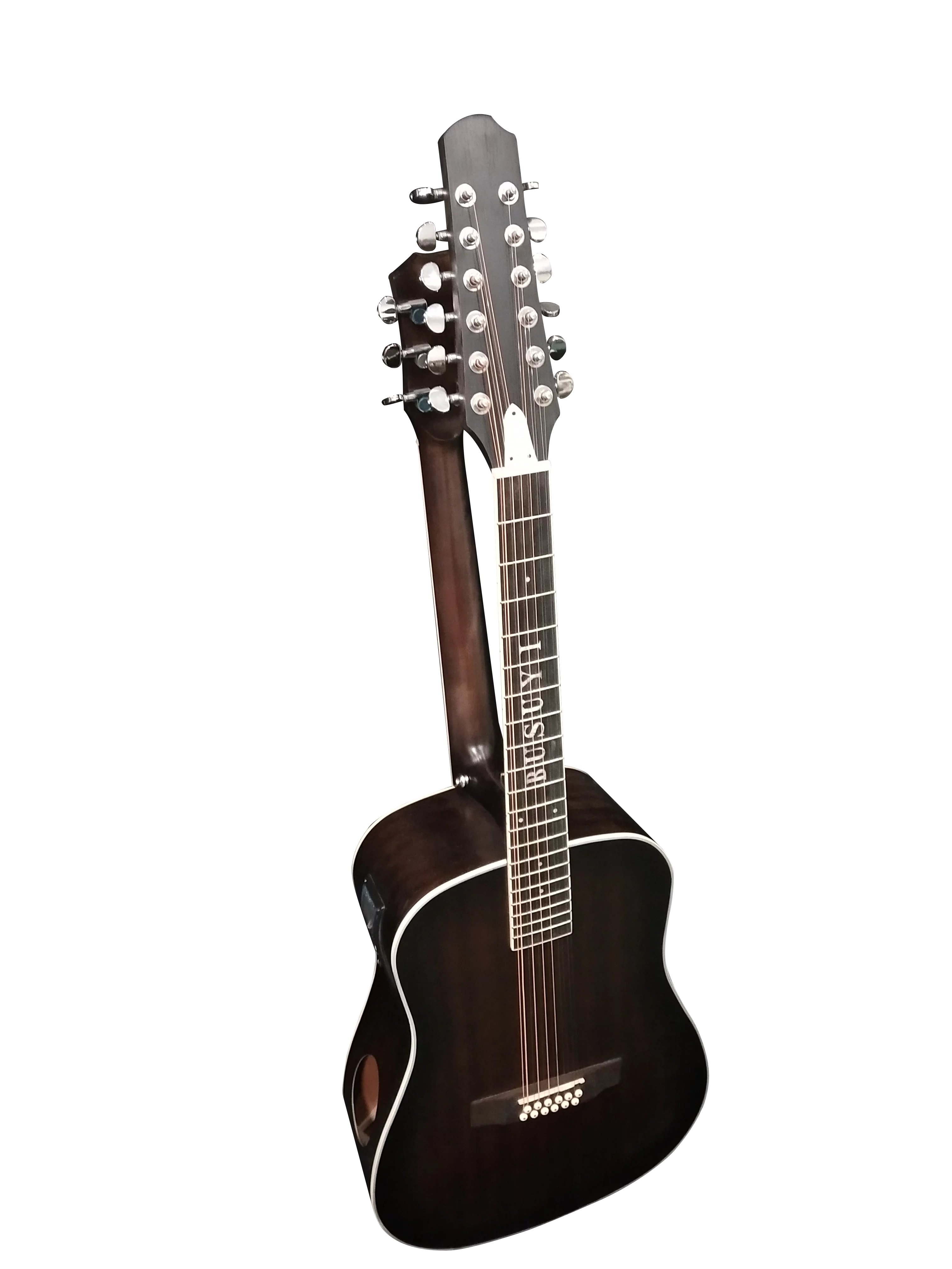 12/6 Strings Acoustic Double Neck, Double Sided Busuyi Guitar 2021 NPT
