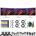 Dell UltraSharp U2723QE 27" UHD HDR IPS WLED LCD 4K Monitor, 3840 x 2160 at 60 Hz with DisplayPort, HDMI USB C Docking Hub, 3x Computer Monitors Bundle With Screen Cleaning Kit and more