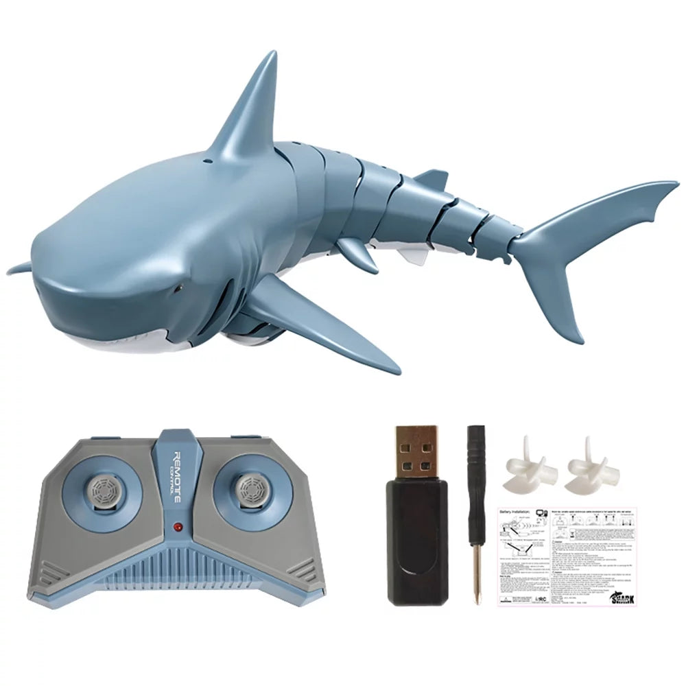 Abody Mini RC Shark Remote Control Toy Swim Toy Underwater RC Boat Electric Racing Boat Spoof Toy Pool