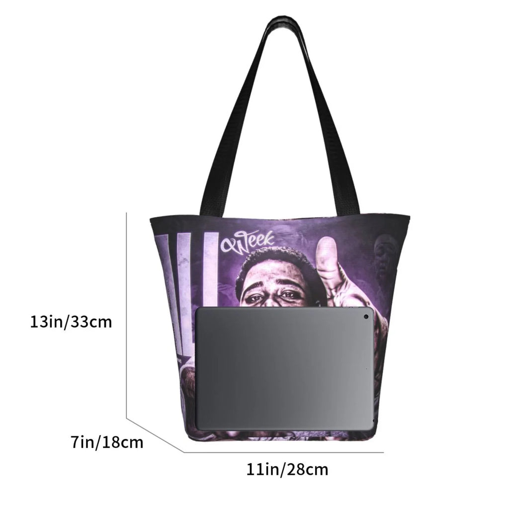 Rod Wave Singer Female Tote Bag Large Capacity Handbag Shoulder Bag Gift For Shopping Travel Beach Picnic Work School