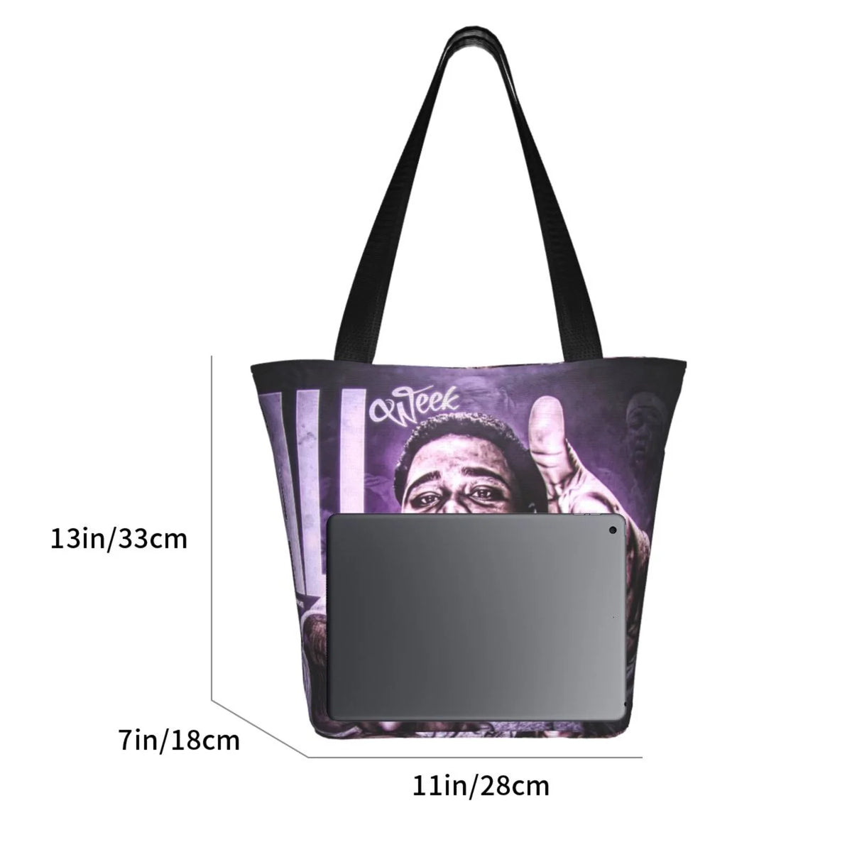 Rod Wave Singer Female Tote Bag Large Capacity Handbag Shoulder Bag Gift For Shopping Travel Beach Picnic Work School