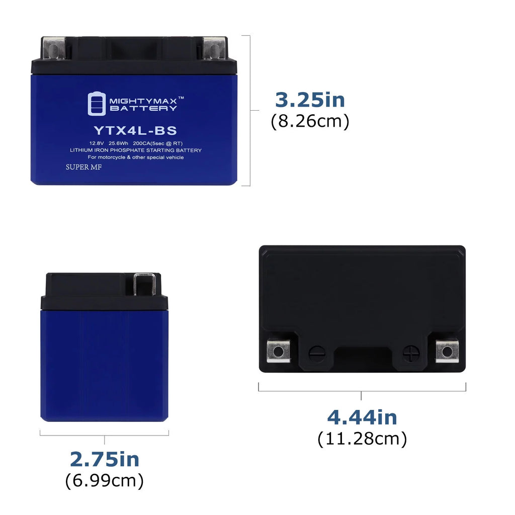YTX4L-BS Lithium Replacement Battery Compatible with Sea-Doo YTX4L-BS GSX 96-00 - 20 Pack