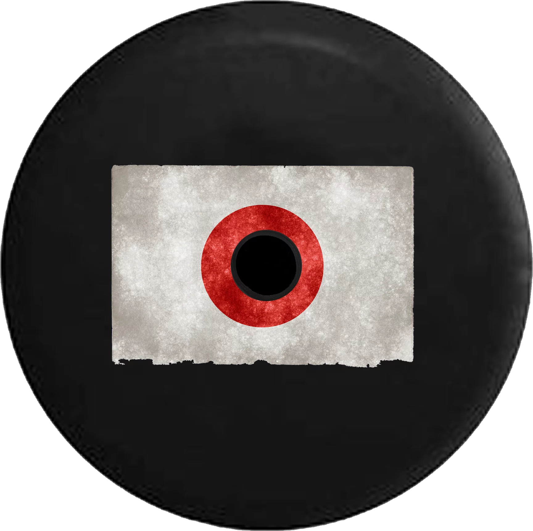 2018 2019 Wrangler JL Backup Camera Distressed Japan Flag Vintage Spare Tire Cover for Jeep RV 33 Inch