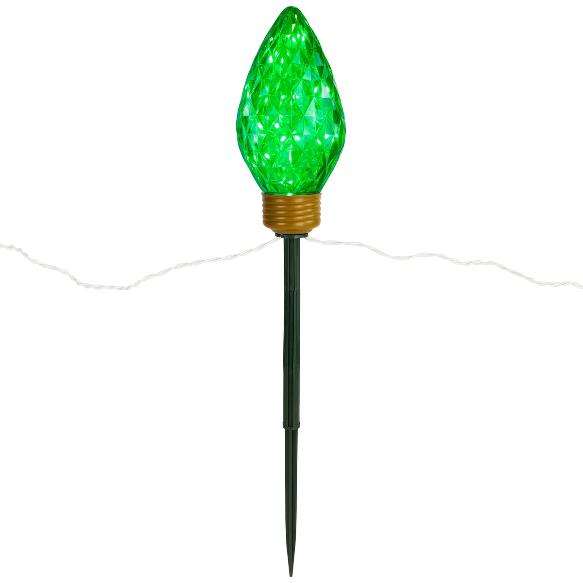 Northlight 3ct LED Lighted Multi-Color C9 Christmas Pathway Marker Lawn Stakes - 3 ft