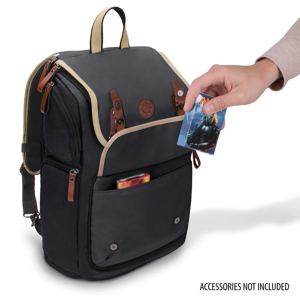 ENHANCE Full-Size Trading Card Storage Box Backpack for Playing Card Case - Card Binder Space