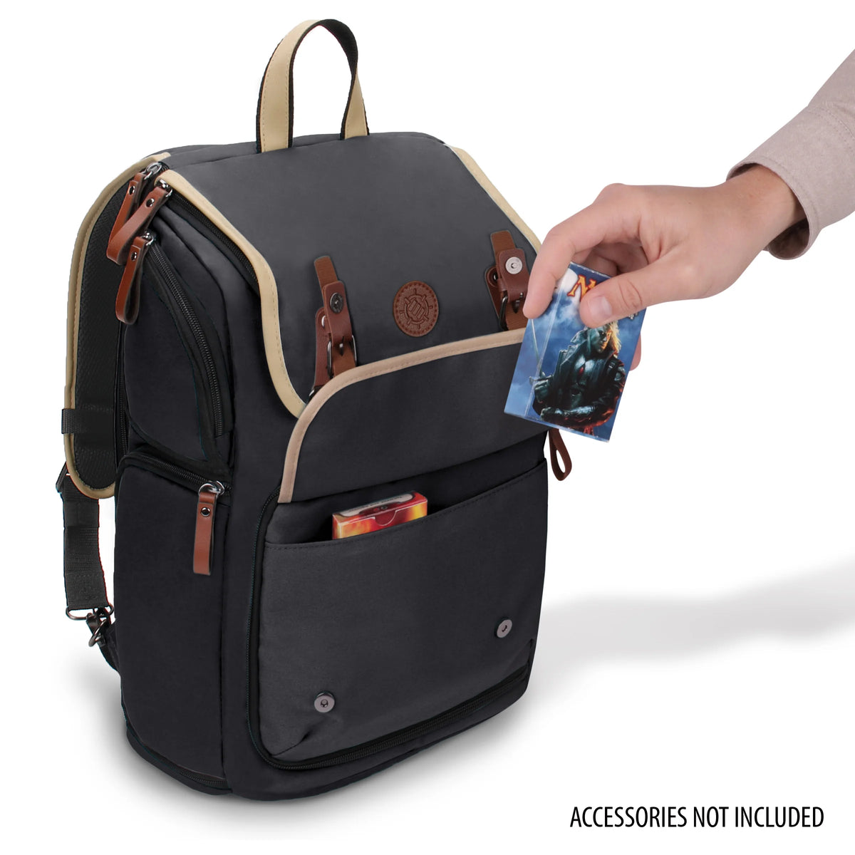 ENHANCE Full-Size Trading Card Storage Box Backpack for Playing Card Case - Card Binder Space