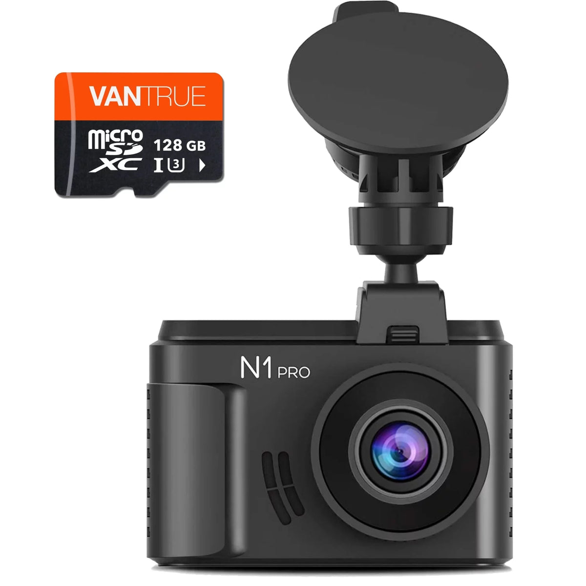 (Vantrue 128GB included)Vantrue N1 Pro Mini Dash Cam Full HD 1920x1080P Car Dash Camera 1.5 inch 160  DashCam with Sony Night Vision Sensor, 24 Hours Parking Mode, Motion Sensor, Collision Detection