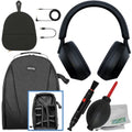 Ultimaxx Essential Sony WH-1000XM5 Noise-Canceling Wireless Over-Ear Headphones Bundle (Black) - Includes: Water-Resistant Gadget Backpack & More (7pc Bundle)