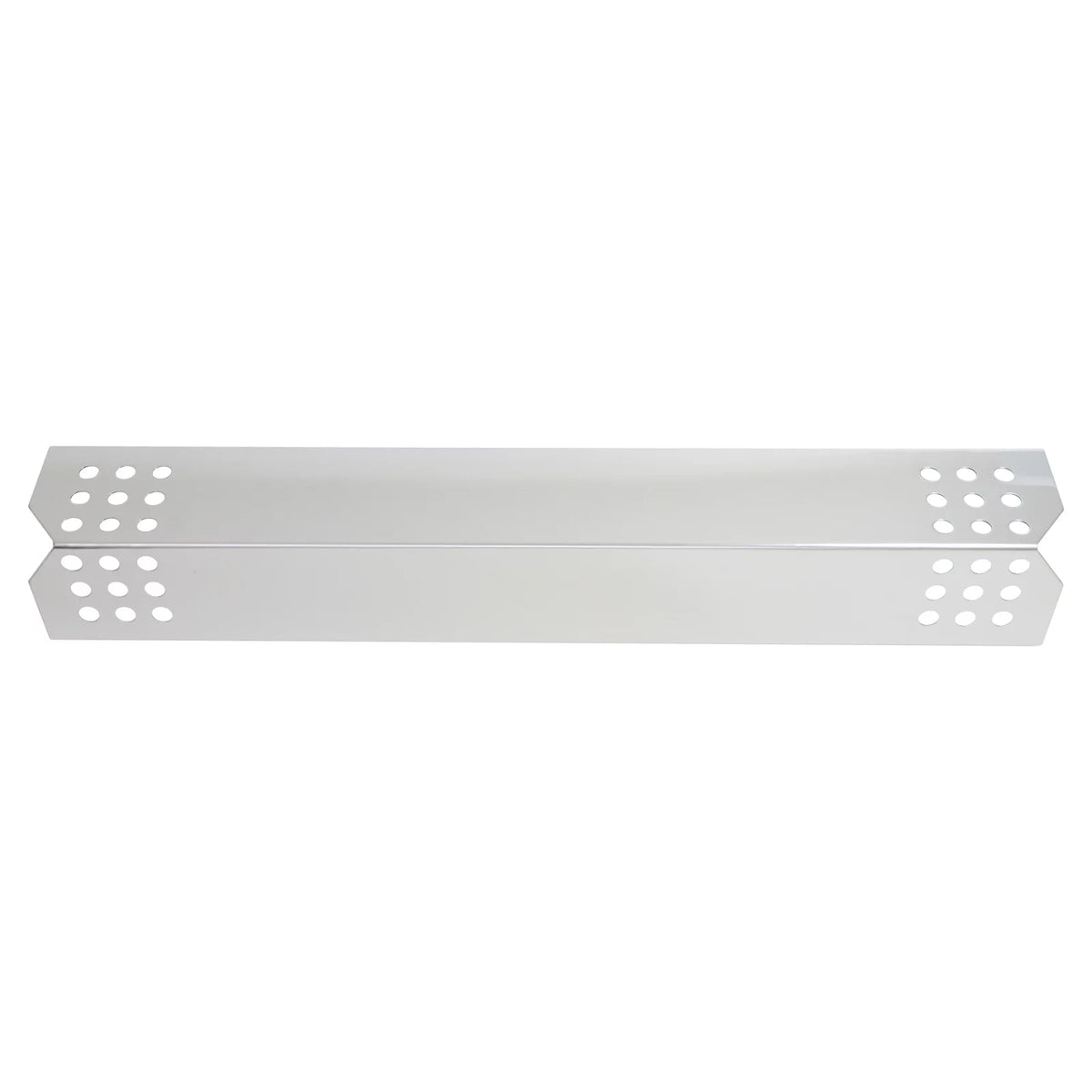 4-Pack BBQ Grill Heat Shield Plate Tent Replacement Parts for Jenn Air 720-072 - Compatible Barbeque Corrosion-free Metal Flame Tamer, Guard, Deflector, Flavorizer Bar, Vaporizer Bar, Burner Cover 16 1/8"