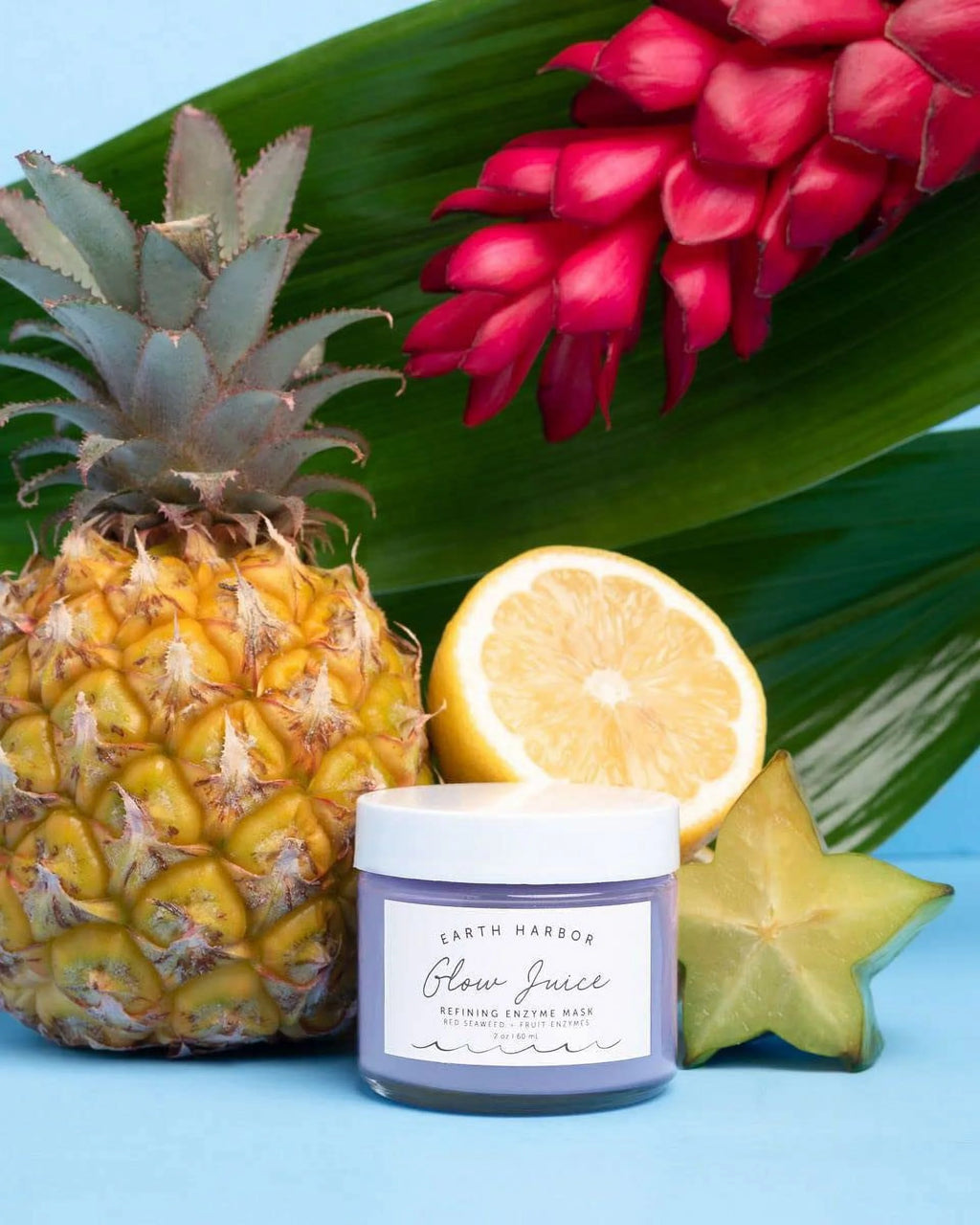 Earth Harbor Glow Juice refining enzyme mask  red seaweed | fruit enzymes 2 fl oz